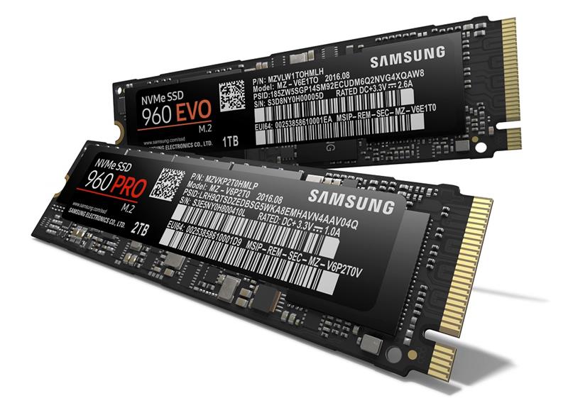Samsung SSD 960PRO - 2TB PCIe Gen 3.0x4, NVMe (MZ-V6P2T0BW) 118MC